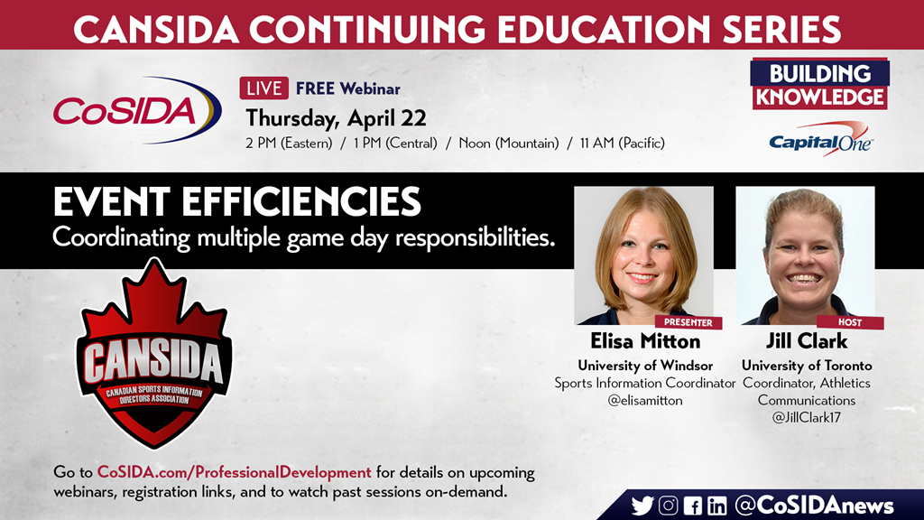 Join Us! Live Webinar – CANSIDA: Event Efficiencies